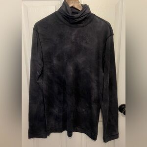 RCR MODUS VIVENDI Women's Vintage Wash Black 100% Wool Turtleneck Sweater XL